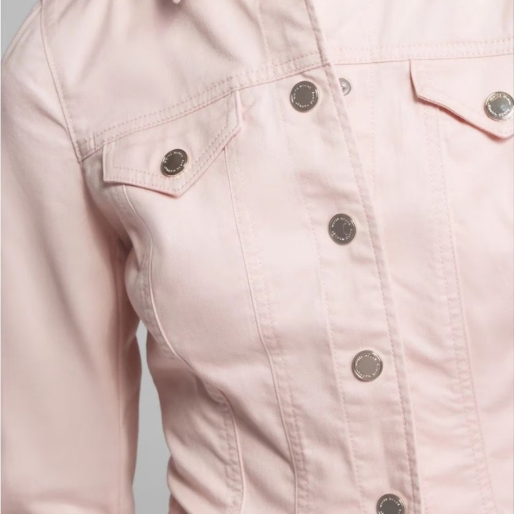 White House Black Market Stretch Sateen Jacket Size 00 - Picture 4 of 5